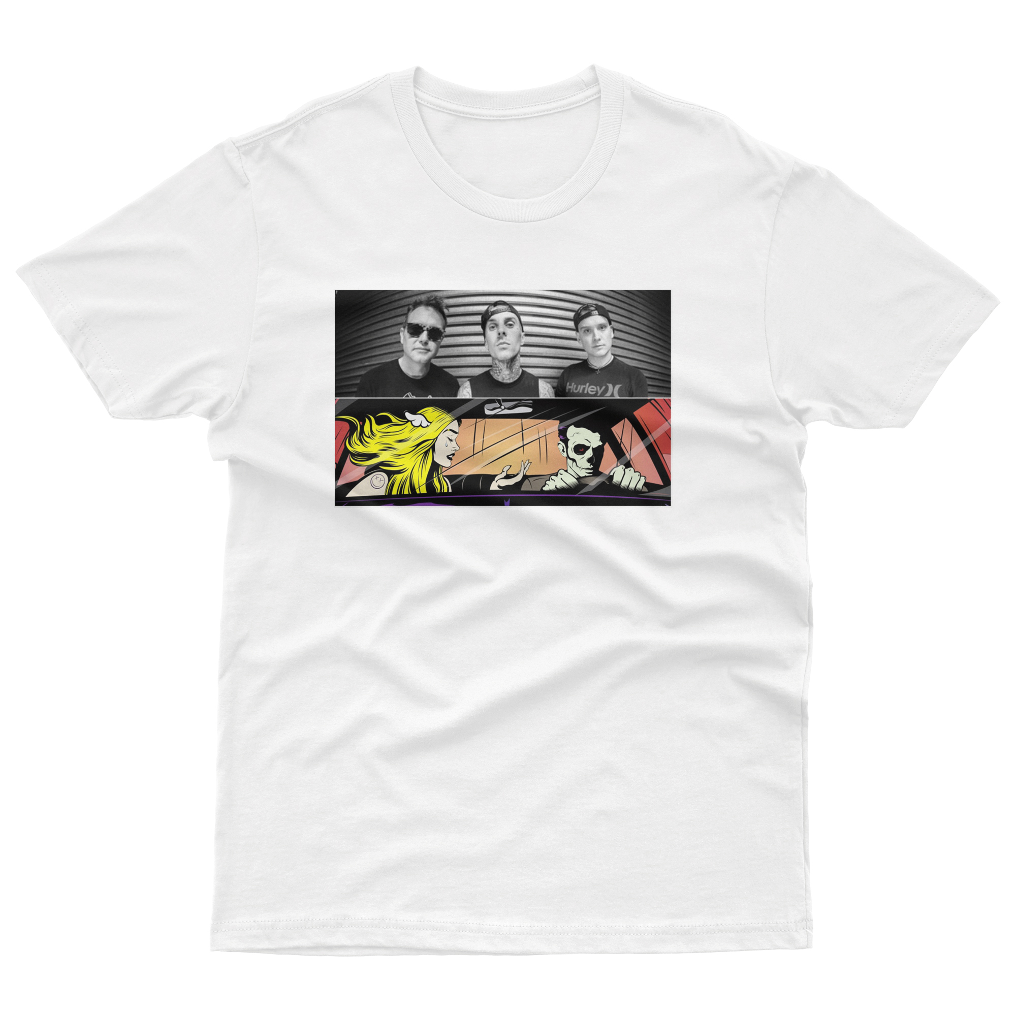 blink 182 white t shirt