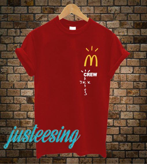 cactus jack mcdonalds crew shirt